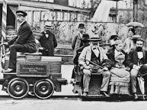 Primer tranvía eléctrico en Berlín por Werner Von Siemens.