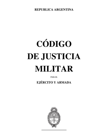 Código de Justicia Militar