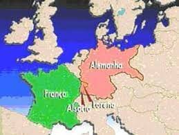 Francia pierde Alsacia-Lorena en la guerra Franco-Prusiana.