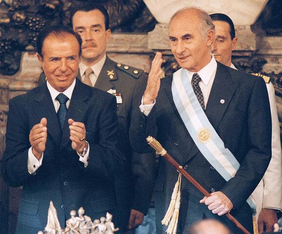 FIN DEL MANDATO DE MENEM