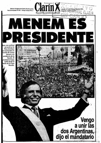 Asunción de Menem