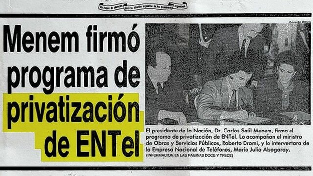 Privatizaciones de empresas Estatales