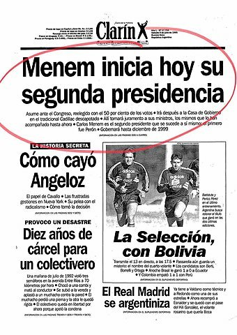 2° PRESIDENCIA MENEM