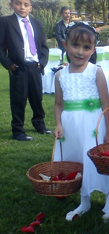 Fui pajesita en la boda de mi prima