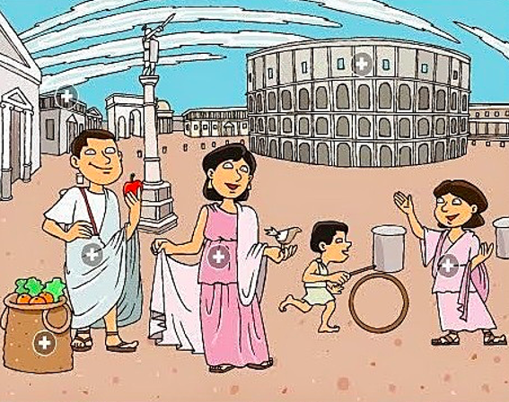 Los niños en la Roma antigua...