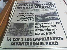 Sublevación de Villa Martelli