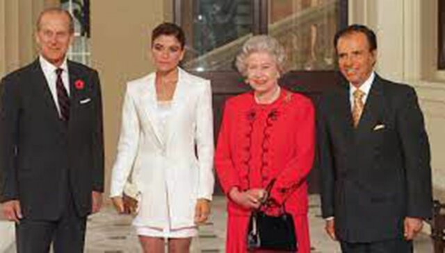 Menem de gira oficial por Inglaterra