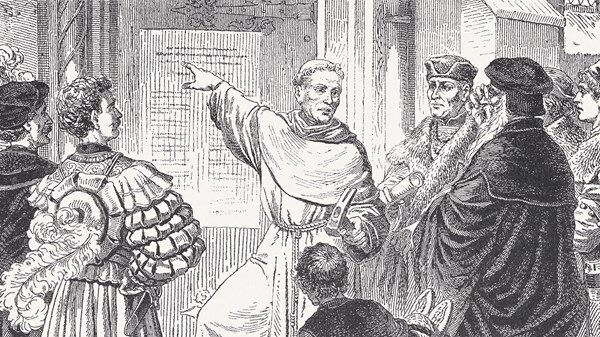 Martin Luther posts the 95 Theses