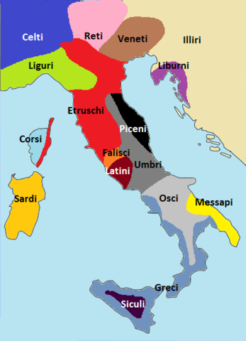 Rom kontrollerar den Apenninska halvön
