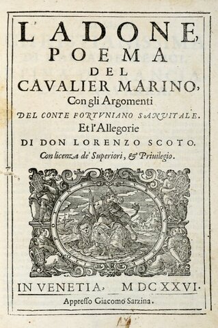 GIAMBATTISTA MARINO PUBBLICA L'ADONE