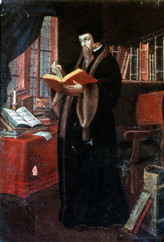John Calvin publishes the Institutes of the Christian Religion: