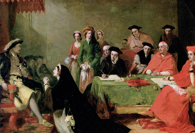 English king, Henry VIII starts the Church of England.