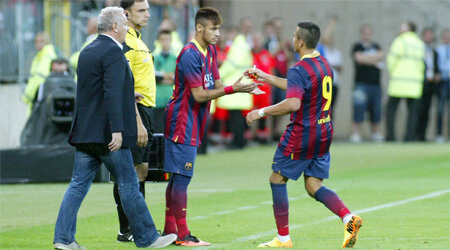 primer partido en el barca