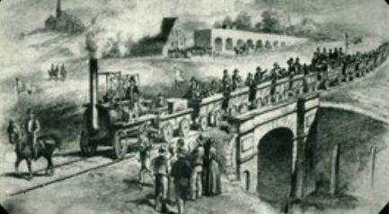 Línea de tren entre  Manchester y Liverpool