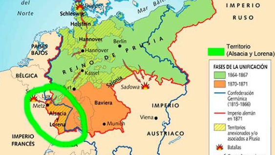 Perdida de Francia de Alsacia-Lorena