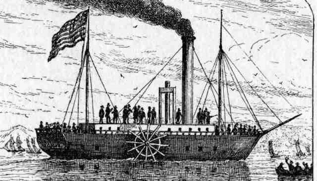 Barco de vapor comercial de Robert Fulton