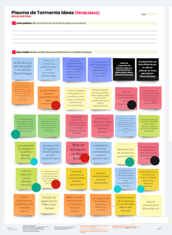 Plasma de Tormenta de Ideas (Problemas)
