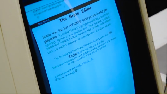 The Bravo Word Processor