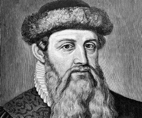 Johannes Gutenberg ( aparición de la imprenta)