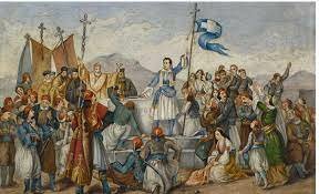Inicio de la independencia de los griegos.