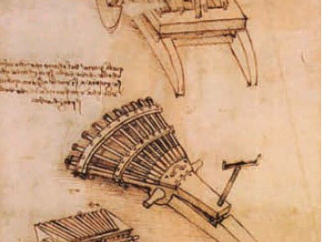Los bosquejos y diseños de Da Vinci