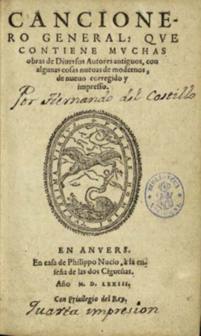 POESÍA. CANCIONERO GENERAL