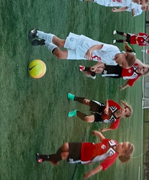 first time playing soccer (age 5)