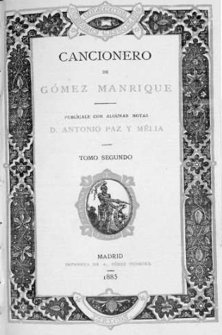 POESÍA. CANCIONERO