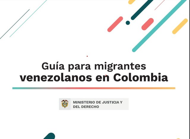 GUIA PARA MIGRANTES VENEZOLANOS EN COLOMBIA  MINISTERIO DE JUSTICIA Y DERECHO