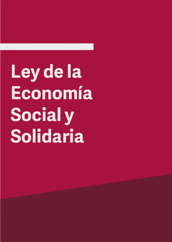 Ley de Economía Social y Solidaria