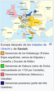 Austria renuncia a sus aspiraciones territoriales en España