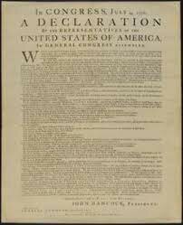 The declaration of independence