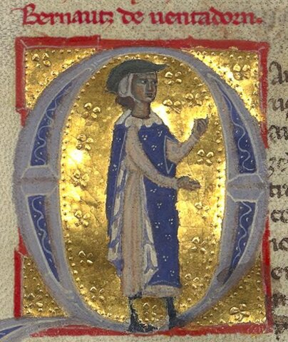 Nacimiento de Bernart de Ventadorn