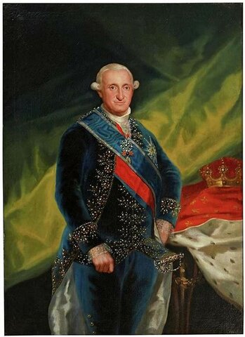 Muere Carlos III y le sucede en el trono de su hijo Carlos IV