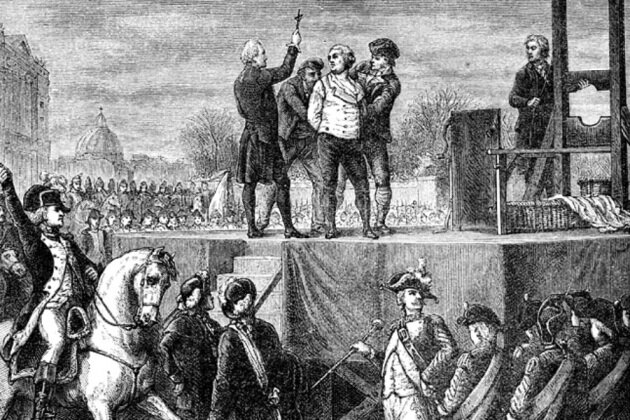 Nemzeti Konvent név szerinti  szavazással halálra ítéli a hazaárulással vádolt XVI. Lajos