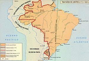 Cesión de las reducciones jesuíticas a Portugal a cambio de la entrega de la colonia de Sacramento.