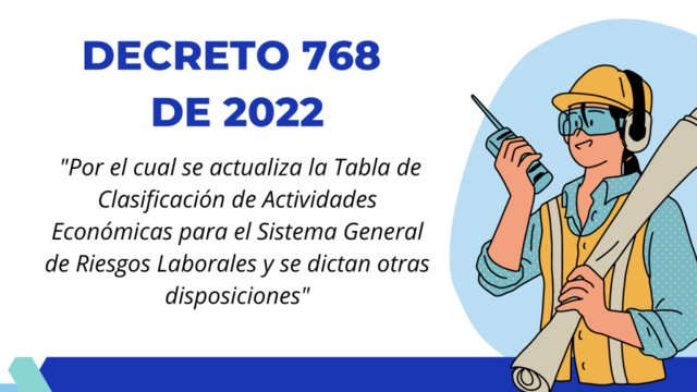 DECRETO 768 DE 2022