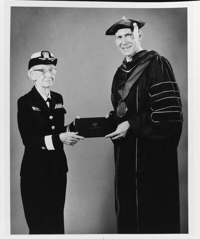 Grace Hopper receives Yale’s Wilbur Lucius Cross Medal
