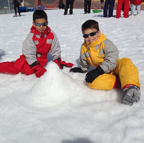 La primera vegada que toco la neu