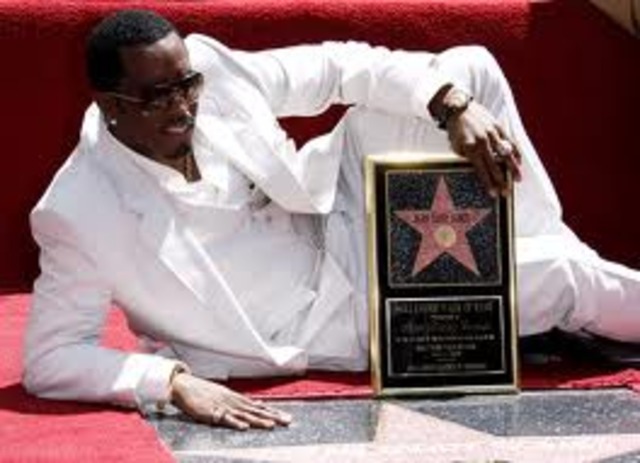 Diddy Received His Star on the Hollywood Walk on Fame