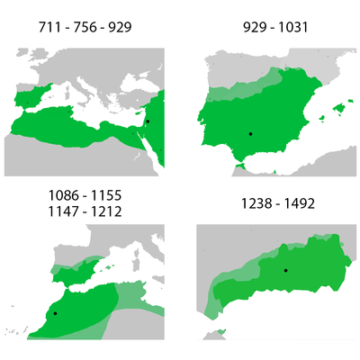 Timeline: territori polític Al-Àndalus