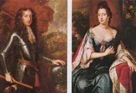 Glorious Revolution of William and Mary of Orange take the English throne