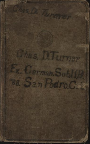 Charles Turner Starts a Diary Aboard the UB-88