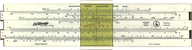 Логарифмические линейки с бегунком