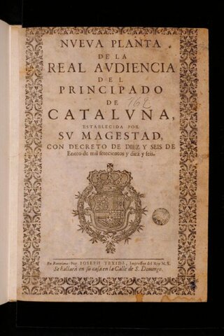Decret de nova planta a Barcelona