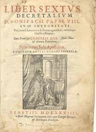 LIBER SEXTUS DE BONIFACIO VIII