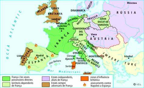 Bona part d'Europa sota domini de França