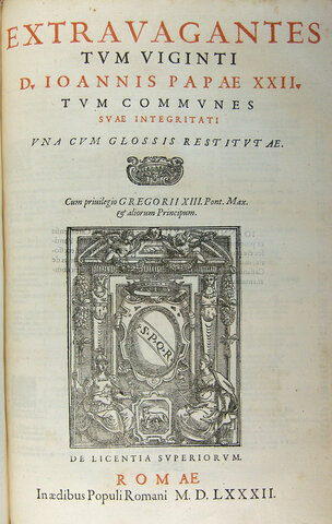 Las Extravagantes de Juan XXII