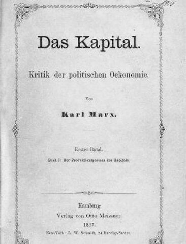 Publicación de “El Capital” de Marx y Engels