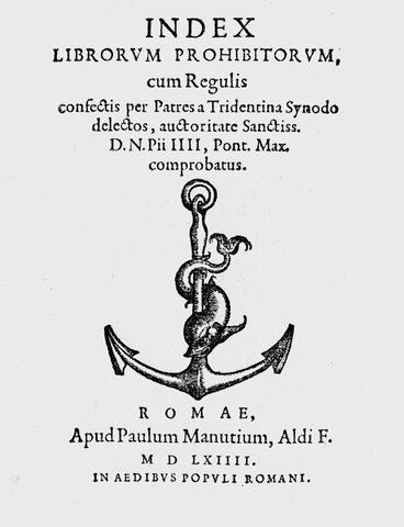 Creazione dell’indice dei libri proibiti